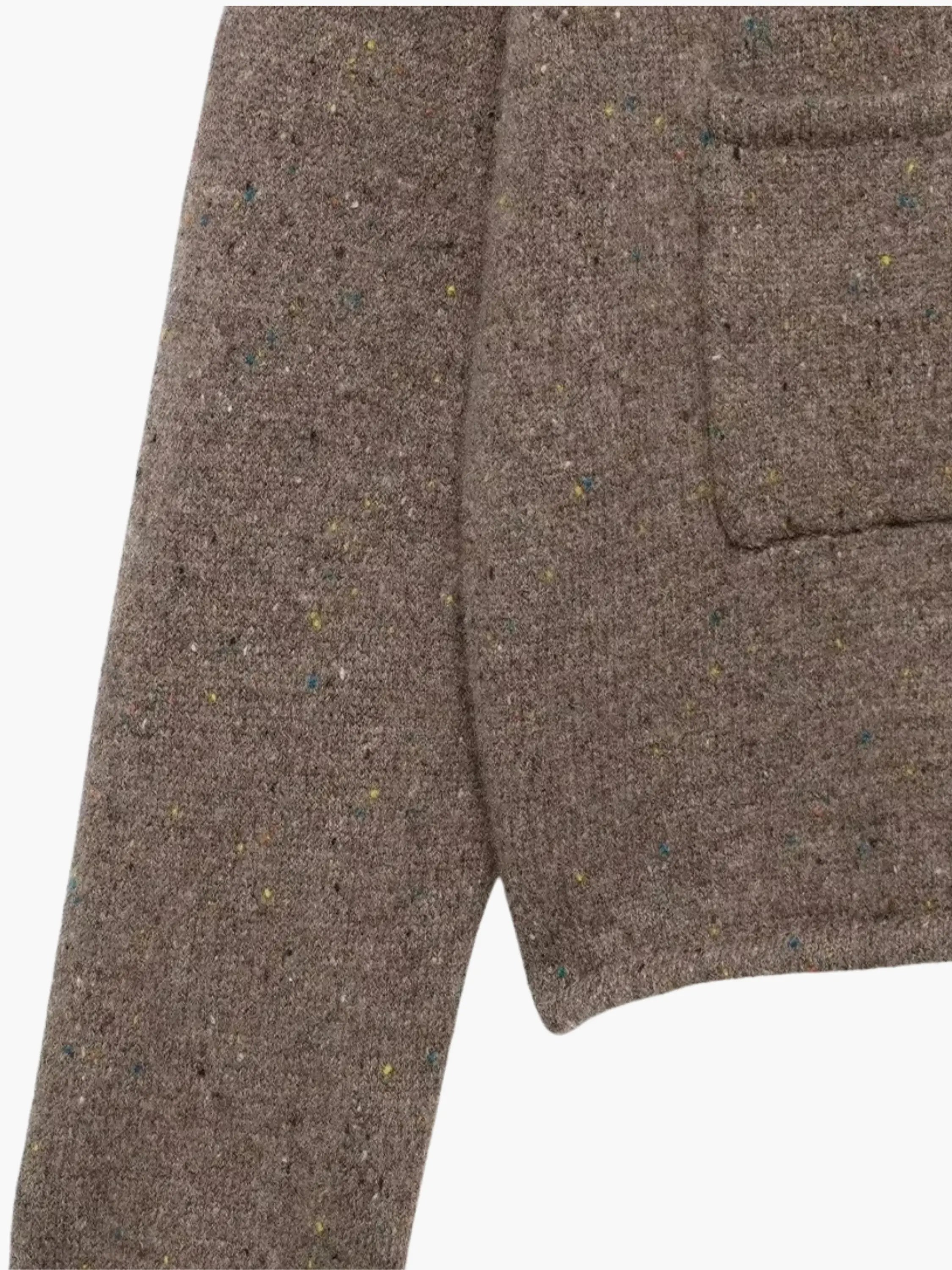 Irma | Strickjacke mit offener Vorderseite und hohem Kragen