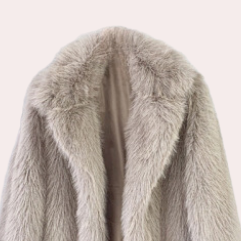 TARA - Eleganter Plüsch-Wintermantel für Damen