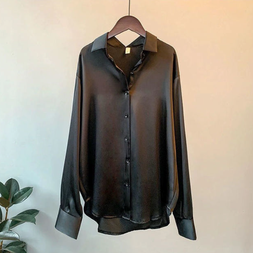 Elegantes Satin-Damenhemd von Addie